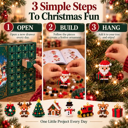 🎅🔥 50% OFF ✨ Christmas Countdown Brick Building Advent Calendar For Families