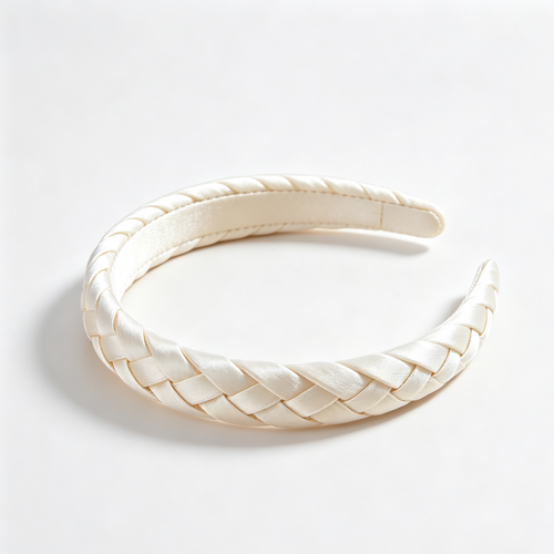 Purmegreen® Cream Braided Padded Headband