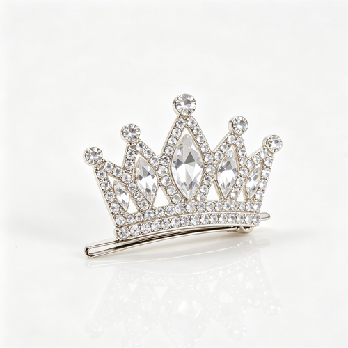 Purmegreen® Crown Rhinestone Hair Clip
