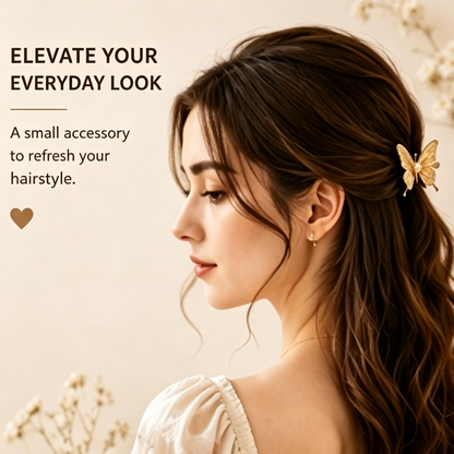 Purmegreen® Butterfly Pearl Hair Clip