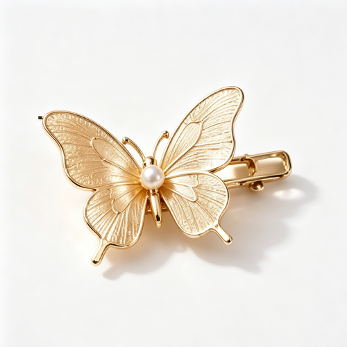 Purmegreen® Butterfly Pearl Hair Clip
