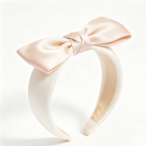 Purmegreen® Satin Bow Padded Headband