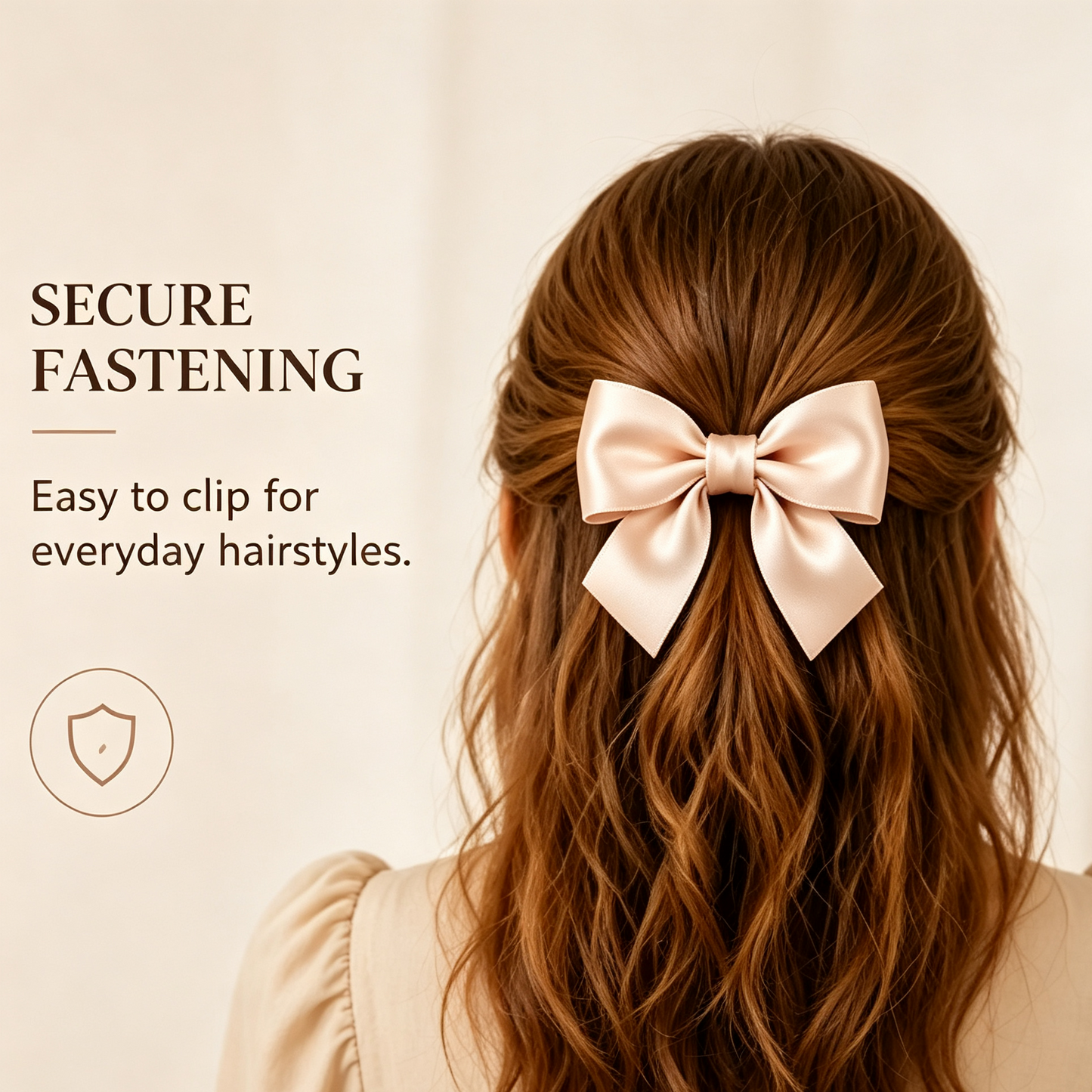 Purmegreen® Satin Bow Hair Clip
