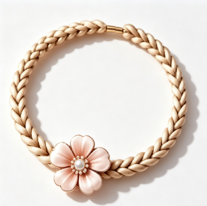 Purmegreen® Flower Braided Hair Ring