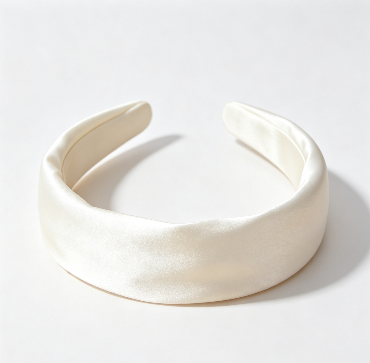 Purmegreen® Ivory Satin Padded Headband