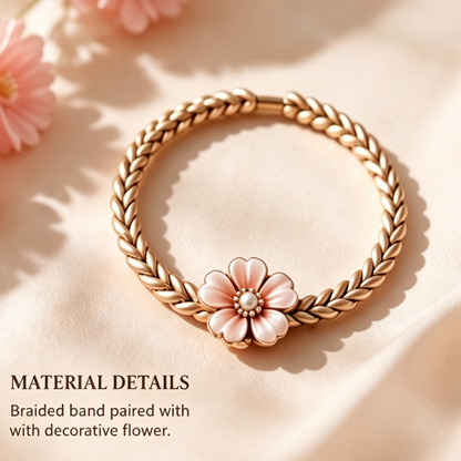 Purmegreen® Flower Braided Hair Ring