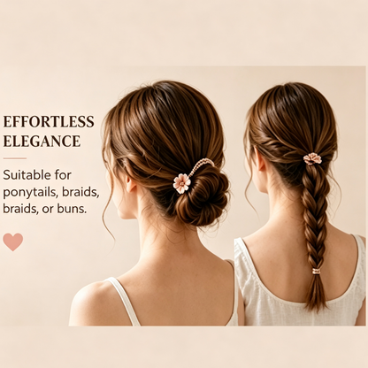 Purmegreen® Flower Braided Hair Ring