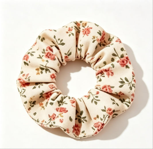 Purmegreen® Vintage Floral Print Scrunchie