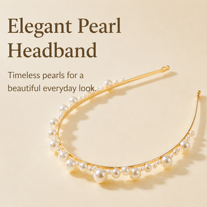 Purmegreen® Elegant Pearl Headband