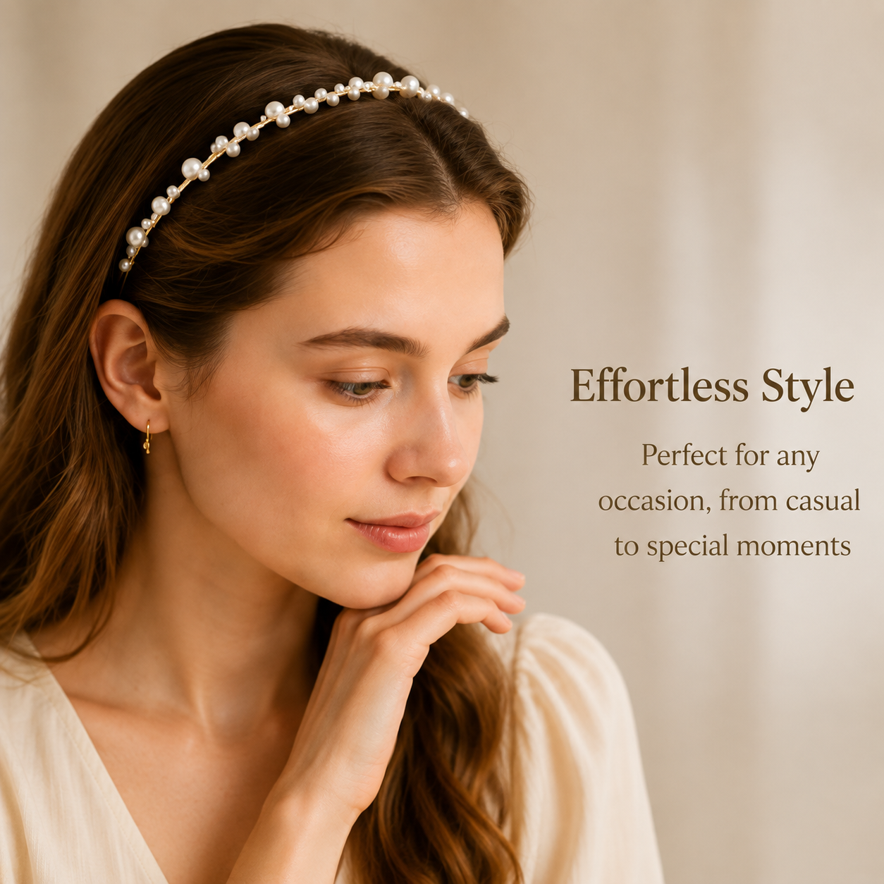 Purmegreen® Elegant Pearl Headband