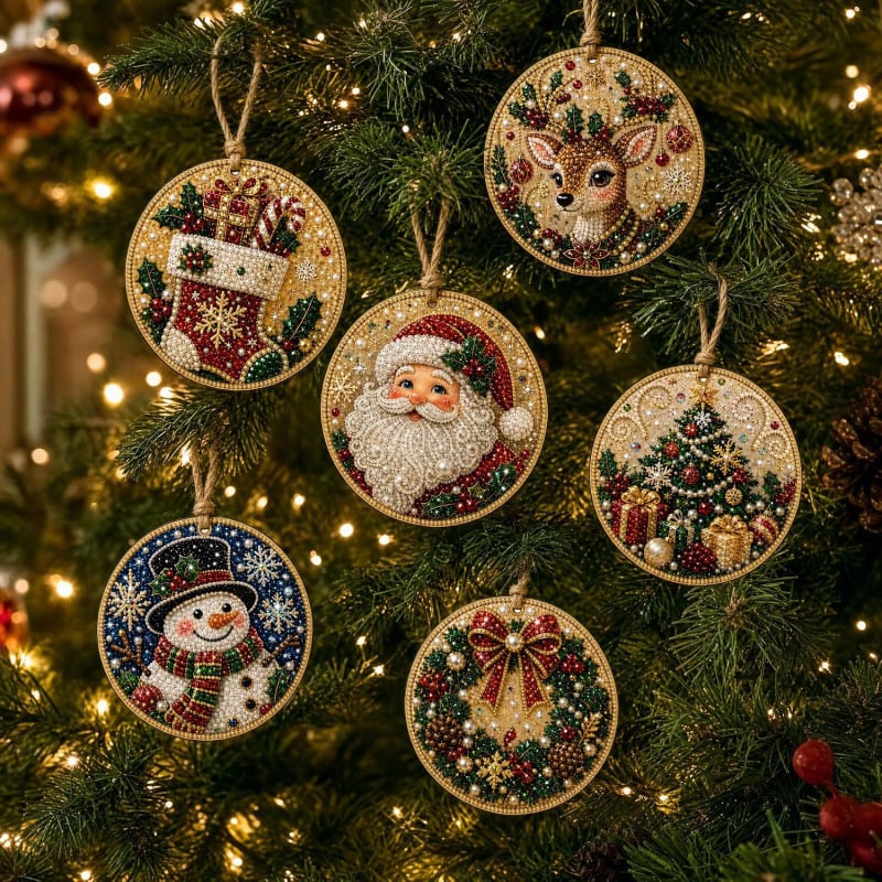 Santa & Reindeer Set-6pcs